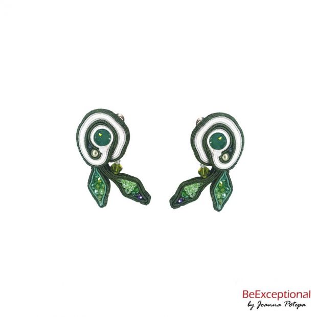 Soutache hand embroidered earrings Nigala
